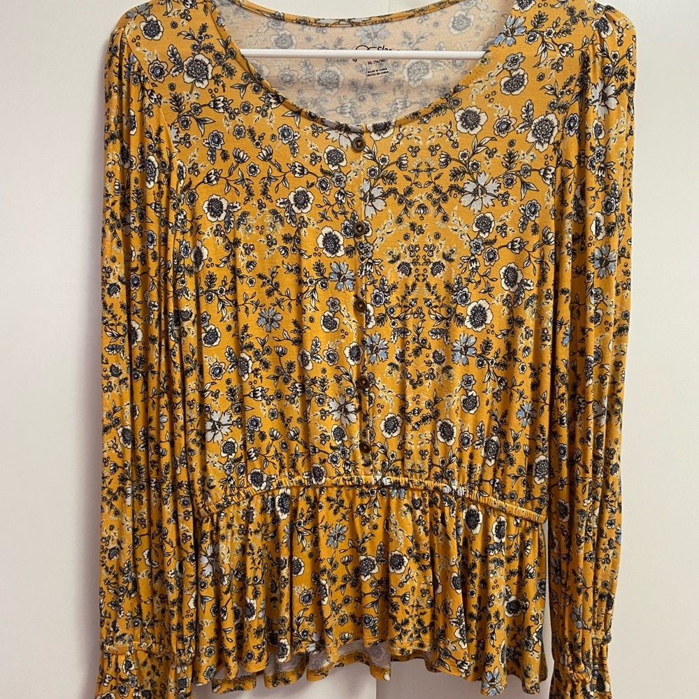 Yellow flower top